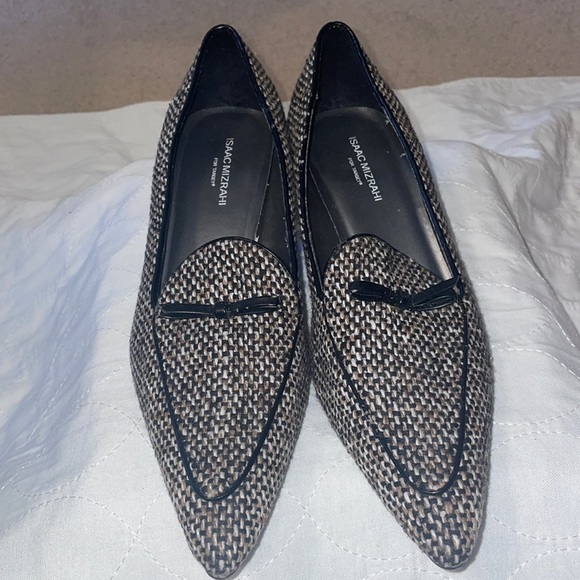 Isaac Mizrahi Woven Cloth 1 inch Heel, Size 7.5 - Picture 1 of 3